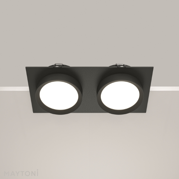 Встраиваемый светильник Maytoni Downlight DL086-02-GX53-SQ-B