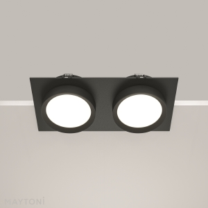 Встраиваемый светильник Maytoni Downlight DL086-02-GX53-SQ-B