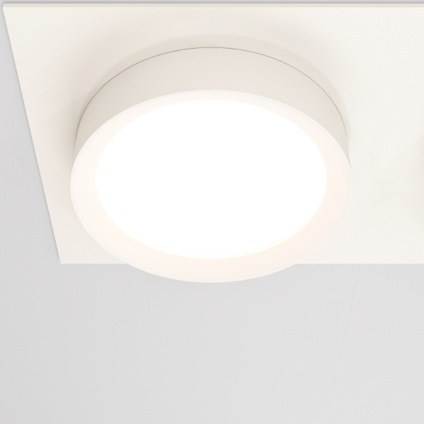 Встраиваемый светильник Maytoni Downlight DL086-02-GX53-SQ-W