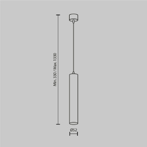 Светильник подвесной Maytoni Focus LED P072PL-L12W3K-BS