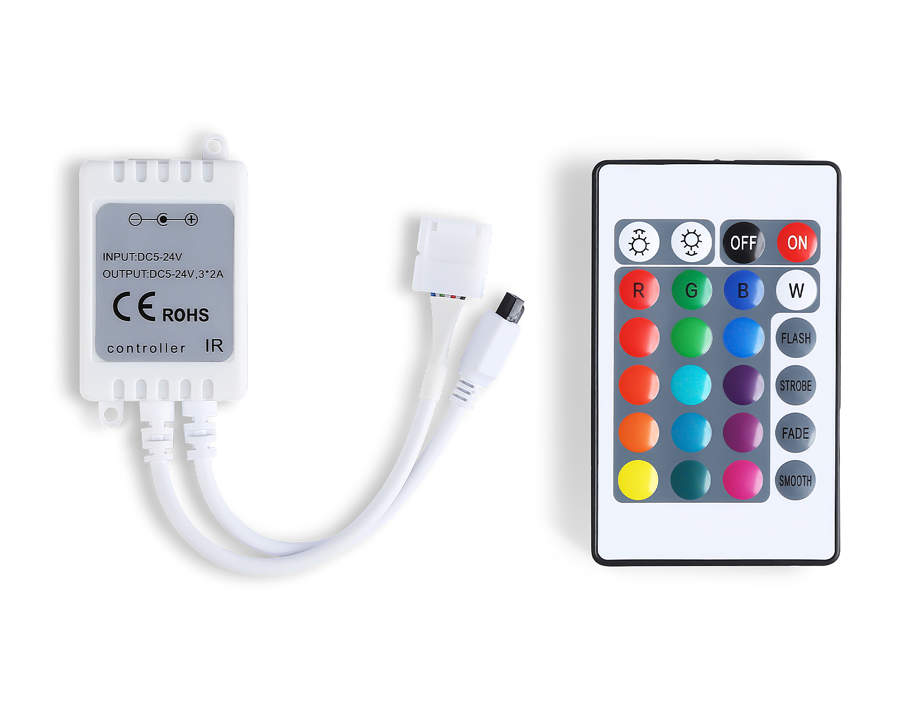 Контроллер для светодиодных лент RGB с инфракрасным пультом Ambrella L