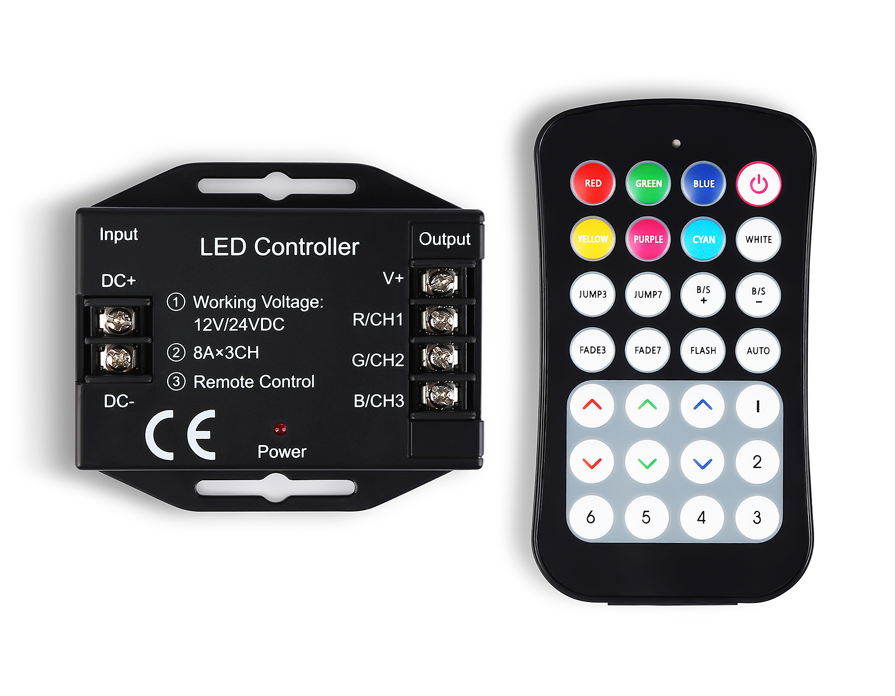Контроллер для светодиодных лент RGB с радио пультом Ambrella LED Stri