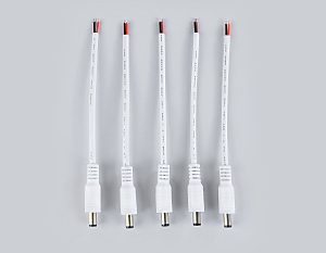 Соединитель проводной 2,1*5,5 мм папа (5шт) Ambrella LED Strip GS7951