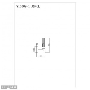 Настенное бра iLamp Evolution W15609-1 AN+CL