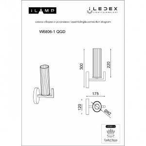 Настенное бра iLamp Evolution W6806-1 QGD