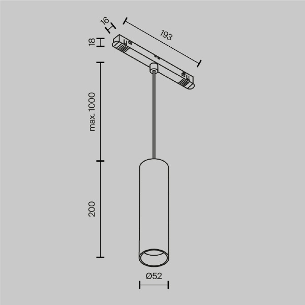 Трековый светильник Maytoni Focus LED Exility TR041-4-12W3K-M-DS-BBS