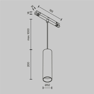 Трековый светильник Maytoni Focus LED Exility TR041-4-12W3K-M-DS-BBS