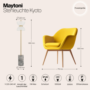 Торшер Maytoni Kyoto MOD178FL-L11G3K