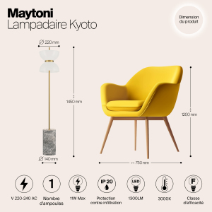 Торшер Maytoni Kyoto MOD178FL-L11G3K