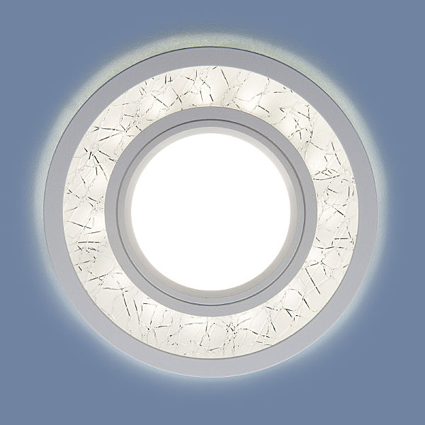 Встраиваемый светильник Elektrostandard 70204 7020 MR16 WH/SL белый/серебро для Леруа