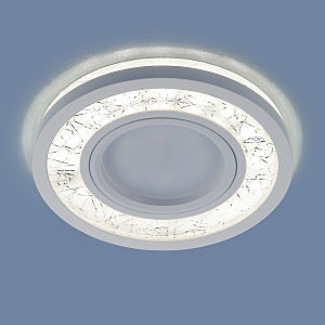 Встраиваемый светильник Elektrostandard 70204 7020 MR16 WH/SL белый/серебро для Леруа