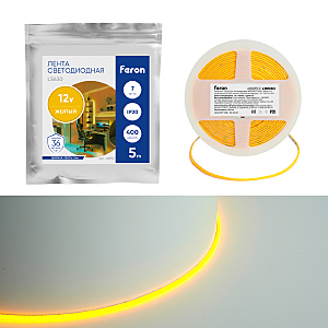 <span>LED лента Feron 48950 5000мм Желтый свет IP20</span>