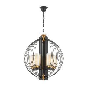 Подвесная люстра Lumina Deco Ponti LDP 1245-5 BK+MD