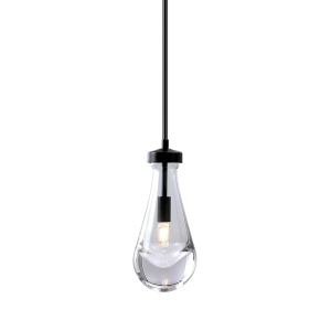 Светильник подвесной Delight Collection Raindrop MT9093-1H black brushed gold