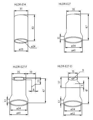 Патрон для лампочки KANLUX HLDR E14-F Kanlux Hldr-E14-F 2173