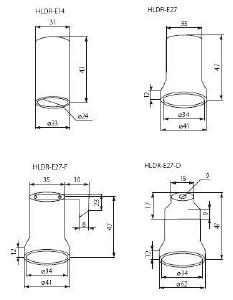 Патрон для лампочки KANLUX HLDR E14-F Kanlux Hldr-E14-F 2173