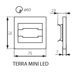 Подсветка для ступеней Kanlux Terra 23105