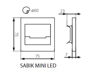 Подсветка для ступеней Kanlux Sabik 23111