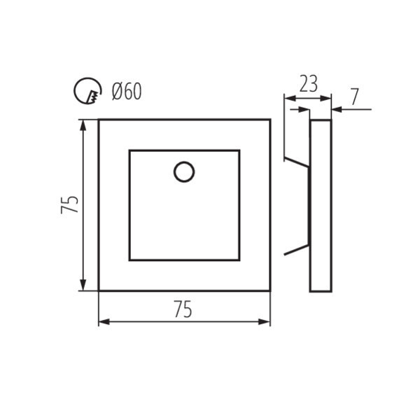 Подсветка для ступеней Kanlux Apus 27371