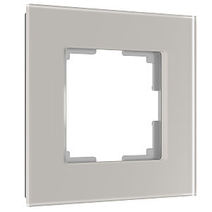 Рамка Werkel Senso дымчатый soft-touch W0013117/ Рамка на 1 пост Senso (дымчатый, стекло soft-touch)