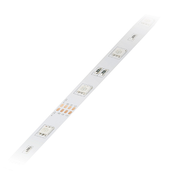 LED лента Volpe Uls-q210 ULS-Q210 5050-30LED/m-10mm-IP20-DC12V-7,2W/m-5M-RGB катушка в герметичной упаковке