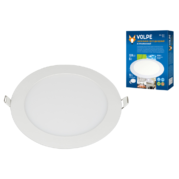 Встраиваемый светильник Volpe Ulp-q203 ULP-Q203 R120-6W/DW WHITE