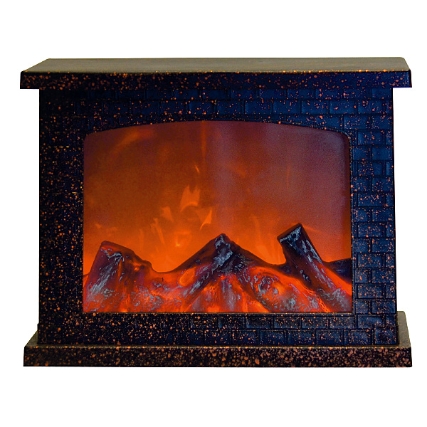 Новогоднее украшение Uniel ULD-L2821-005/DNB/RED BROWN FIREPLACE