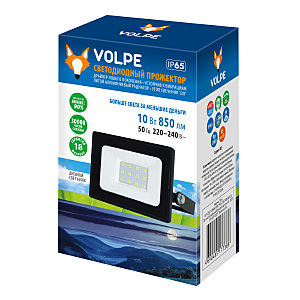 Прожектор уличный Volpe ULF-Q517 10W/6500K IP65 220-240V BLACK