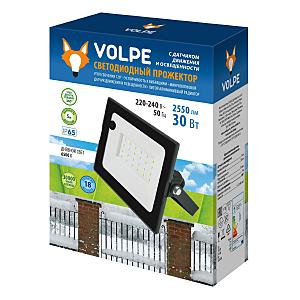 Прожектор уличный Volpe Ulf-q514 ULF-Q514 30W/6500K SENSOR IP65 220-240В BLACK