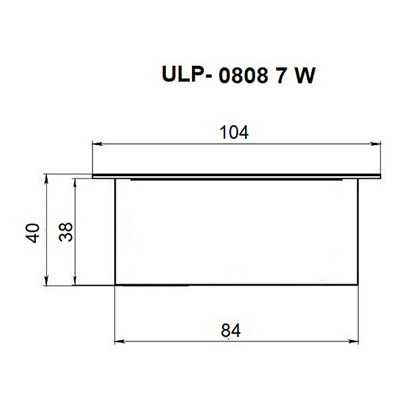 Встраиваемый светильник Uniel Grilyato mini ULP-0808 42W/4000К IP40 GRILYATO BLACK KIT06