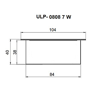 Встраиваемый светильник Uniel Grilyato mini ULP-0808 42W/4000К IP40 GRILYATO BLACK KIT06