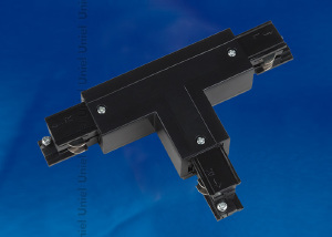 Коннектор для шинопровода Uniel UBX-A34 BLACK 1 POLYBAG