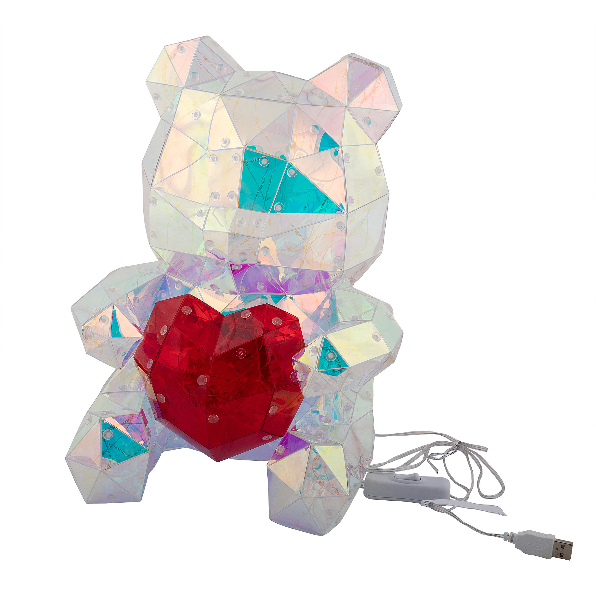 Световая фигура Uniel ULD-R508 USB BEAR WITH HEART