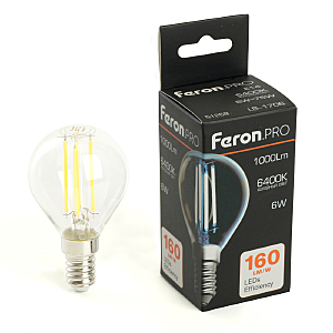 Светодиодная лампа LB-1706 Feron 51258 E14 6Вт 6400