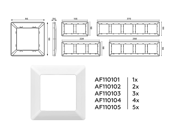 Рамка Ambrella Volt Line AF110102