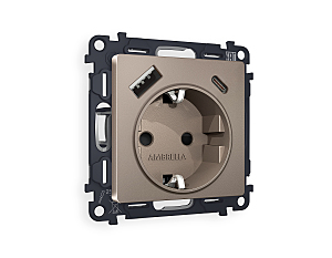 Розетка Ambrella Volt ALFA MA640010