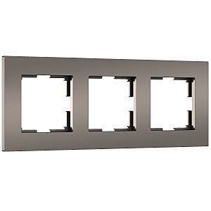 Рамка Werkel Slab бронза софт W0032963/ Рамка на 3 поста Slab (бронза софт)