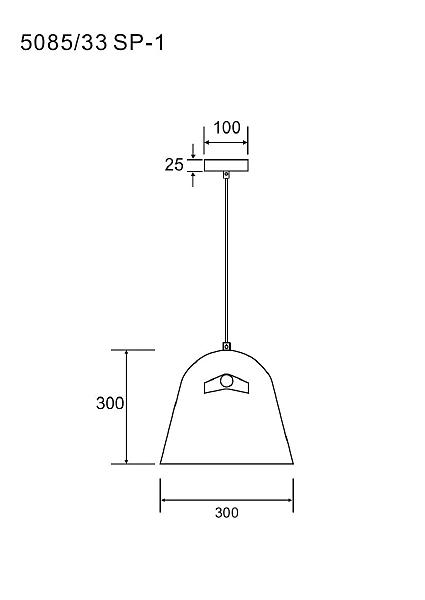 Светильник подвесной Divinare Platea 5085/33 SP-1