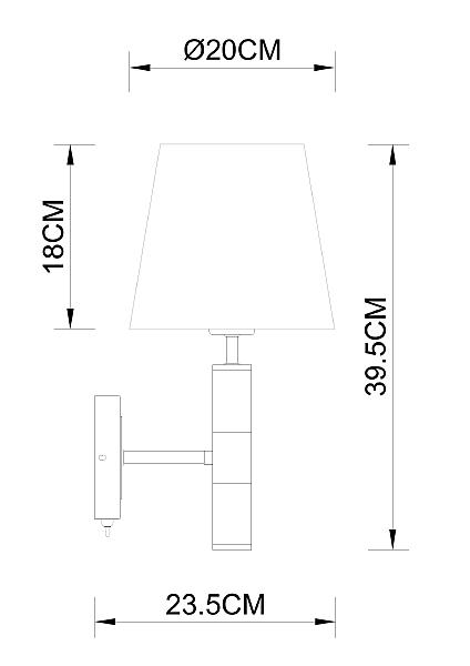 Настенное бра Arte Lamp Robert A5066AP-1BK