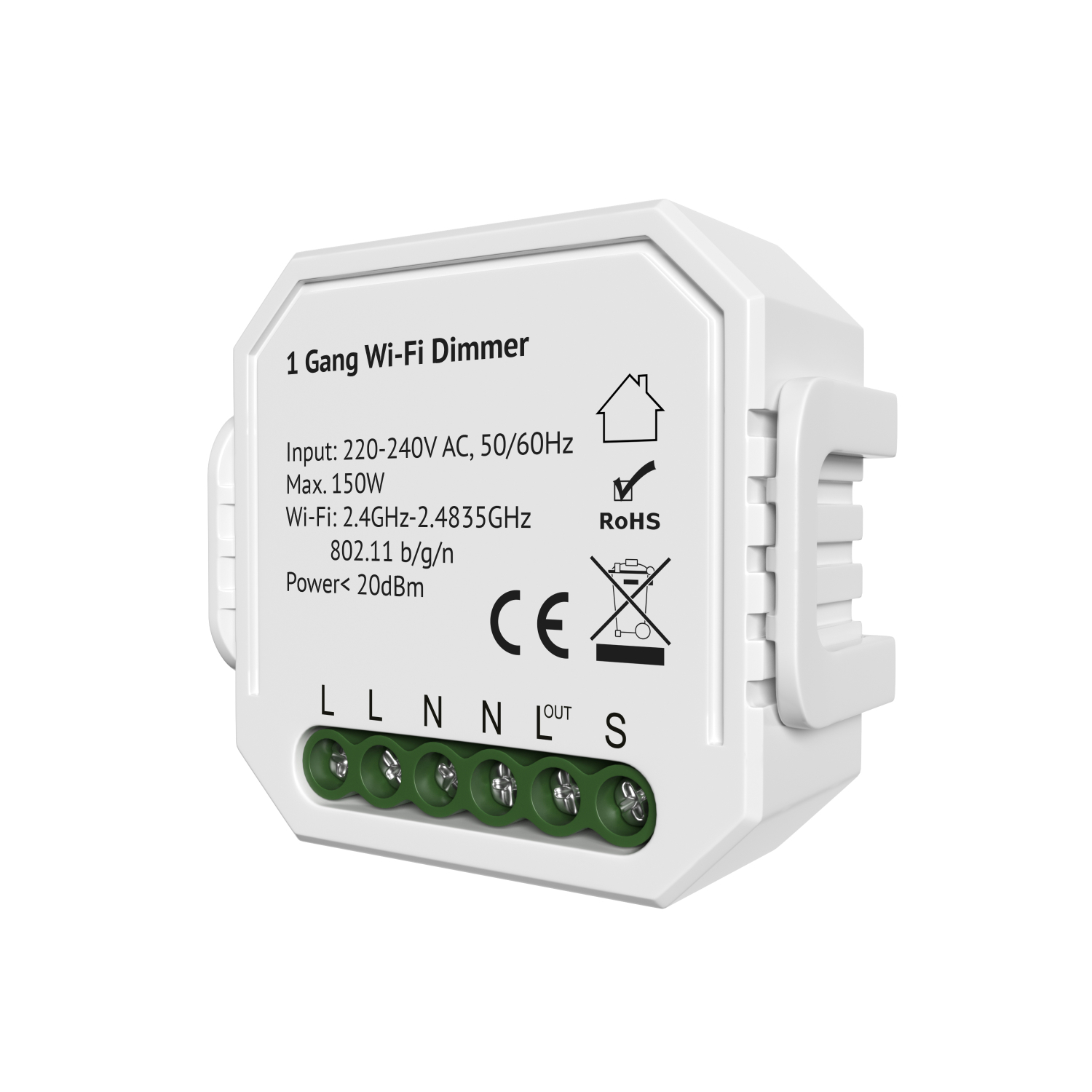 Одноканальное Wi-Fi реле-диммер Denkirs Relay RL1003-DM1 3577₽