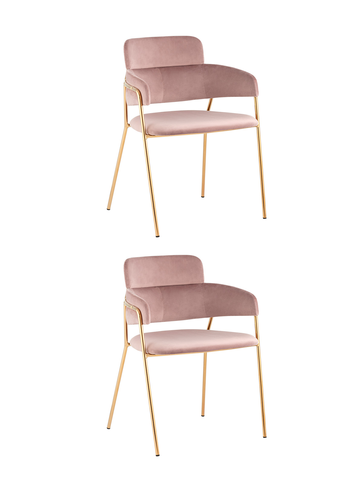 

Комплект стульев Stool Group Полин FDC6085 MISTY ROSE FUT-64 X2