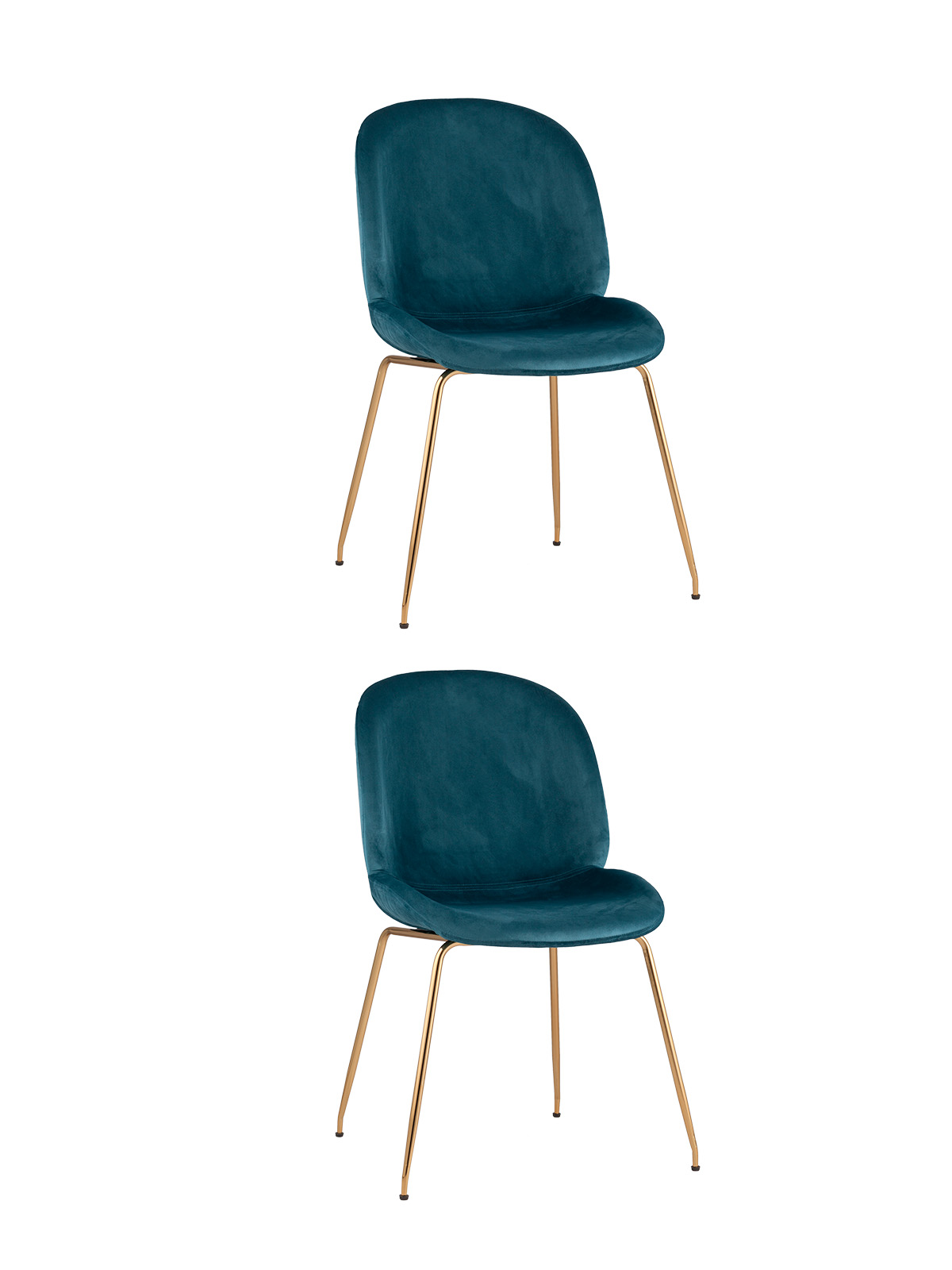 

Комплект стульев Stool Group Beetle 8329 VELVET BLUE X2