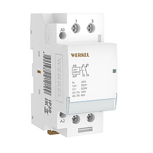 Контактор модульный Werkel Контакторы W942M40O/ Контактор модульный 40 A 2NO (2 мод.)