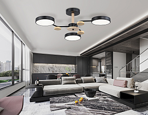 Потолочная люстра Ambrella LineTech FL4857