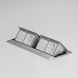 Werkel W8078065/ Выдвижной блок (Лючок) на 8 модулей (серебряный)