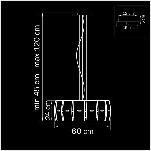 Подвесная люстра Lightstar Lamella 801047